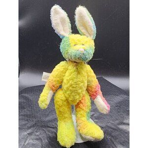 Vtg Bearington Collection Bunny Rabbit Tye DYE Jointed Easter Neon HandMade 5.5"